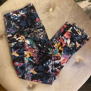Lululemon Multicolor Fast and Free High Rise Cropped Leggings